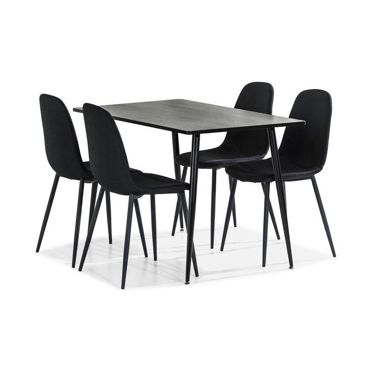 Ruokailuryhmä Jaunita, 120cm, 4 Naira tuolia, eri värivaihtoehtoja (RR120)