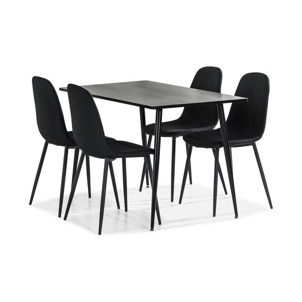 Ruokailuryhmä Jaunita, 120cm, 4 Naira tuolia, eri värivaihtoehtoja (RR120)