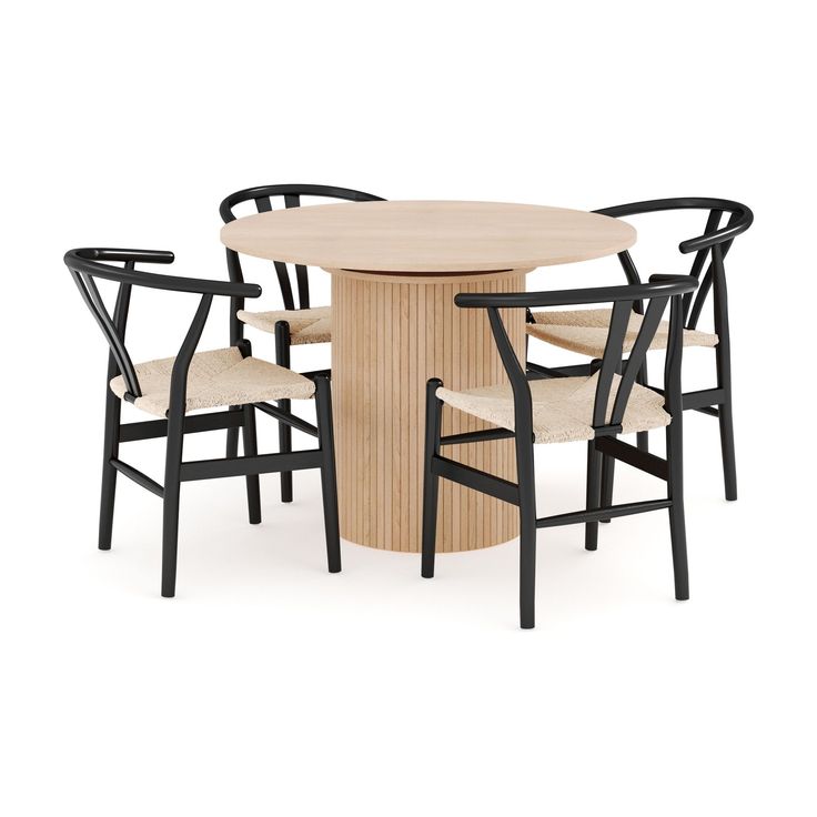 Ruokailuryhmä Kopparbo, 106cm jatkettava, 4 Dastoori ruokatuolia, beige (00722)