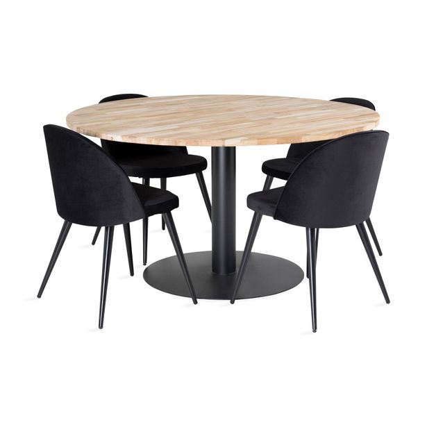 Ruokailuryhmä Laura, 198cm, Luisa-tuoleilla, eri tuolimääriä/värejä (AURRR)