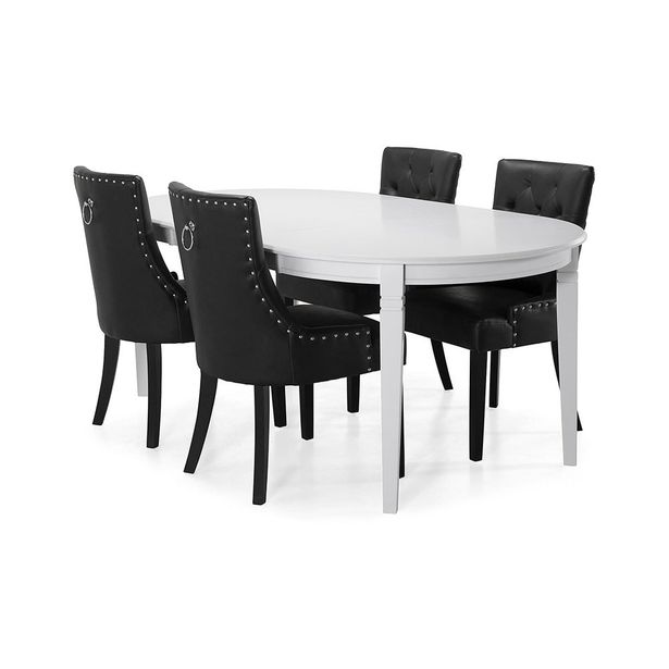 Ruokailuryhmä Lowisa, 4 tuolia, eri tuoli-/värivaihtoehtoja (WRP4X)