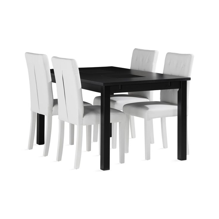 Ruokailuryhmä Octavia, 140cm, 4 Sonnarp-tuolia, eri värivaihtoehtoja (RR140)