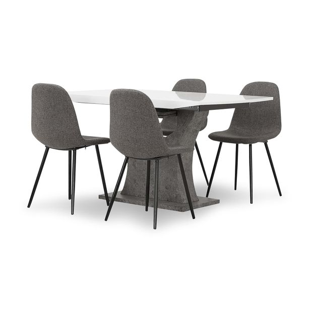 Ruokailuryhmä Seseli, 140cm, 4 tuolia, eri tuoli-/värivaihtoehtoja (R1404)
