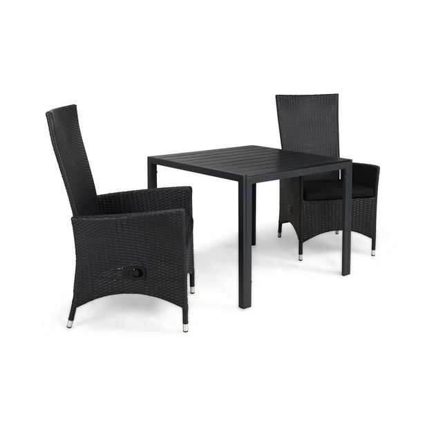 Ruokailuryhmä Tunis, 90x90cm, 2 tuolia, eri värivaihtoehtoja (RR902)