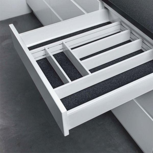 Ruokailuvälinelokerikko IMA Flex, valkoinen