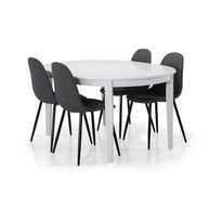 Ruokapöytä Lowisa, jatkettava 150cm ovaali, eri värivaihtoehtoja (PJ150)