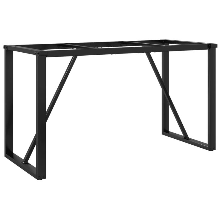 Ruokapöydän jalat O-muoto 120x60x73 cm valurauta (57886)