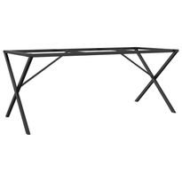 Ruokapöydän jalat X-muoto 180x80x73 cm valurauta (57913)