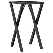 Ruokapöydän jalat X-muoto 40x40x73 cm valurauta (57903)