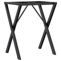 Ruokapöydän jalat X-muoto 50x40x73 cm valurauta (57904)
