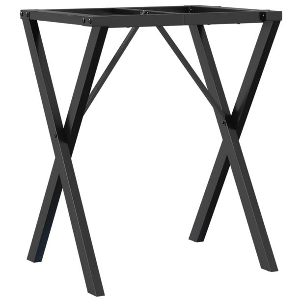 Ruokapöydän jalat X-muoto 60x50x73 cm valurauta (57905)
