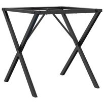 Ruokapöydän jalat X-muoto 60x60x73 cm valurauta (57907)