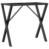 Ruokapöydän jalat X-muoto 80x40x73 cm valurauta (57909)
