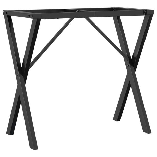 Ruokapöydän jalat X-muoto 80x40x73 cm valurauta (57909)