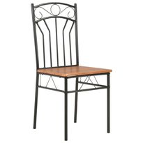 Ruokapöydän tuolit ruskea MDF, eri kappalemääriä (99395)