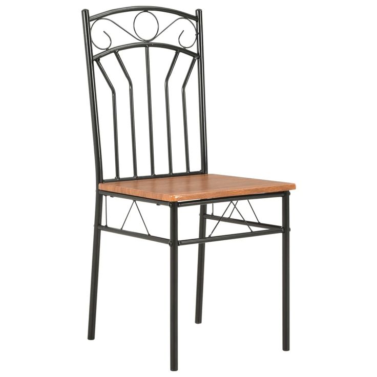 Ruokapöydän tuolit 2 kpl ruskea MDF (81399)