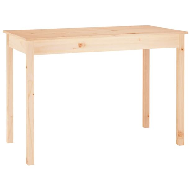 Ruokapöytä 110x55x75 cm täysi mänty (14249)