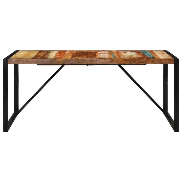 Ruokapöytä 175x90x76 cm kierrätetty täyspuu (51693)