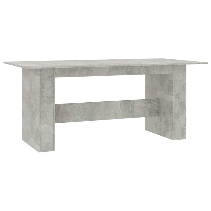Ruokapöytä betoninharmaa 180x90x76 cm tekninen tuki (00472)