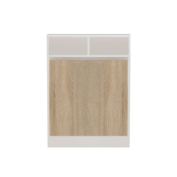 Ruokapöytä Linento Furniture Bracked, valkoinen/puunväri, taittuva