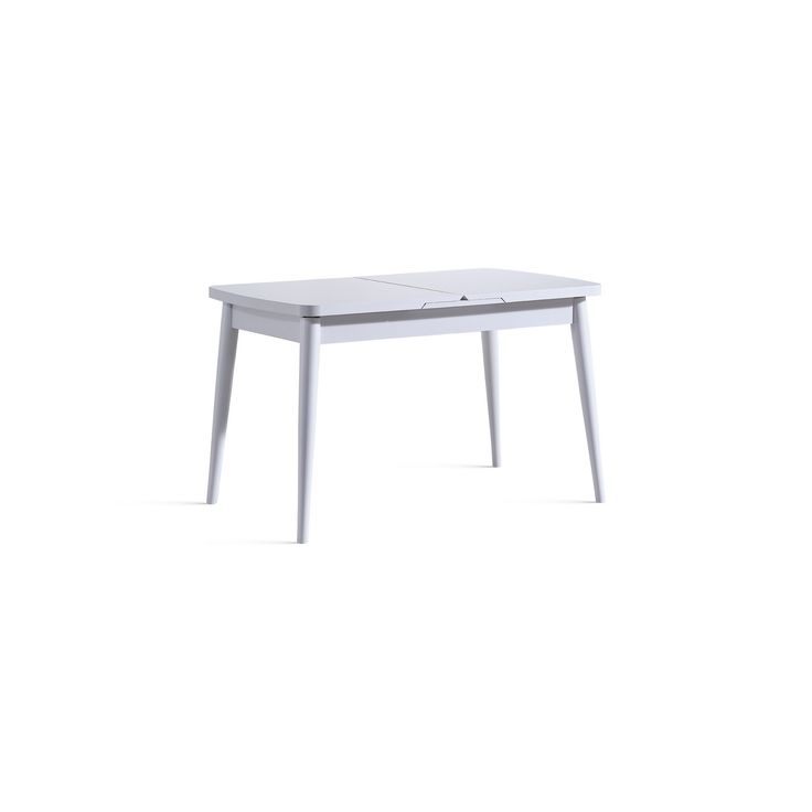 Ruokapöytä Linento Furniture Milla, valkoinen, jatkettava