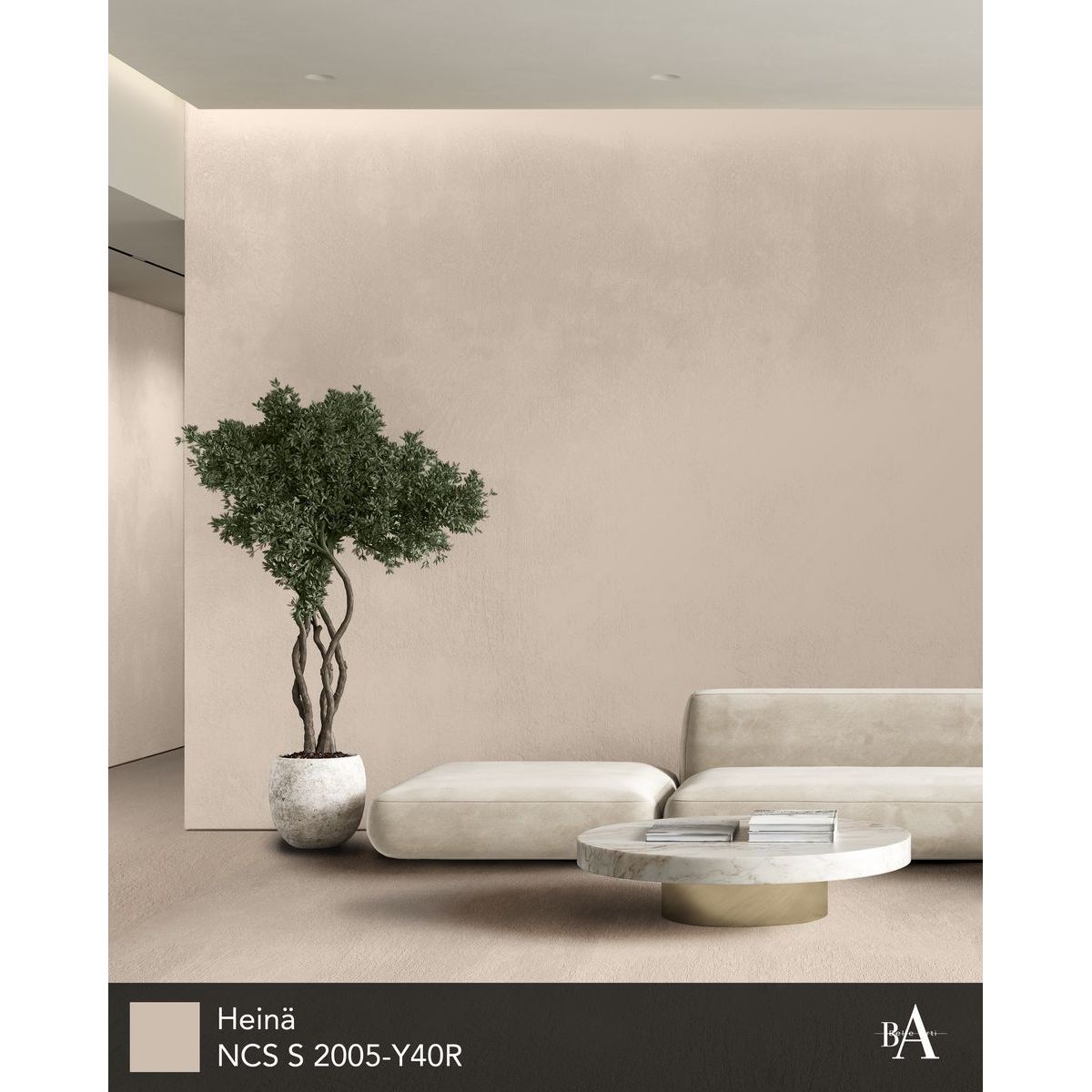 Hartsipinnoite Belle Arti Rustico, 30m², Heinä, lämmin beige