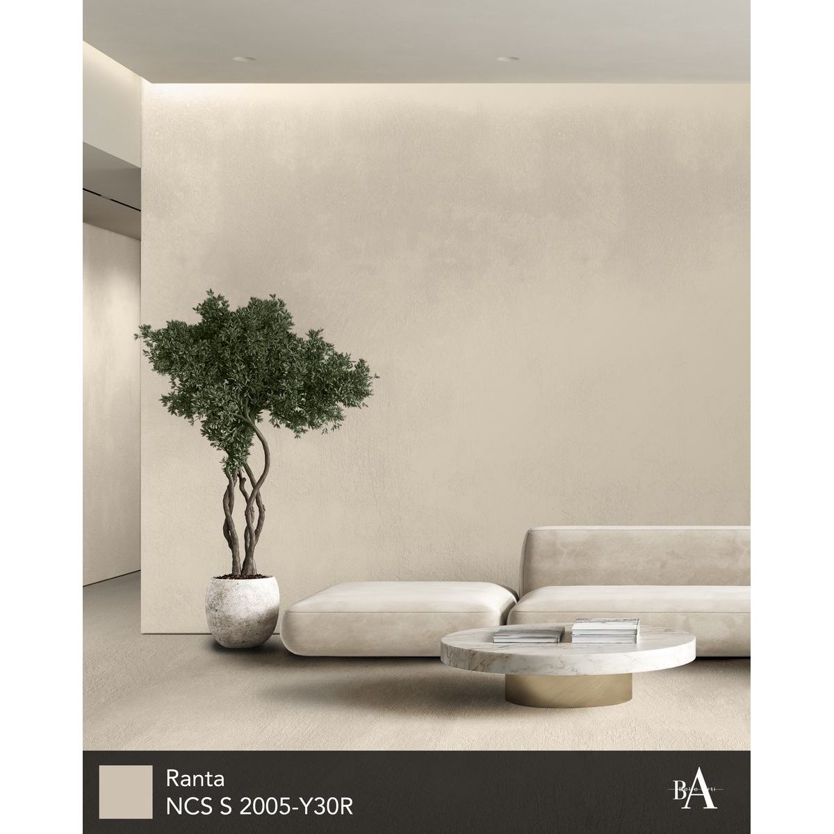 Hartsipinnoite Belle Arti Rustico, kuivat tilat, 15m², Ranta, beige