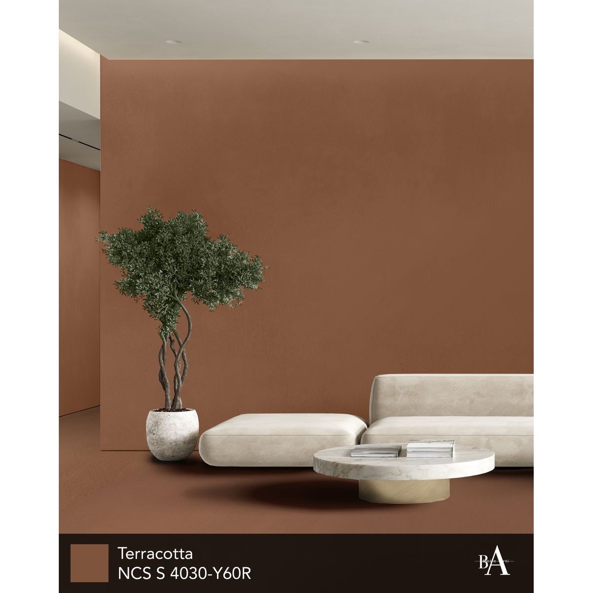 Hartsipinnoite Belle Arti Rustico, kuivat tilat, 3m², Terracotta, terracotta