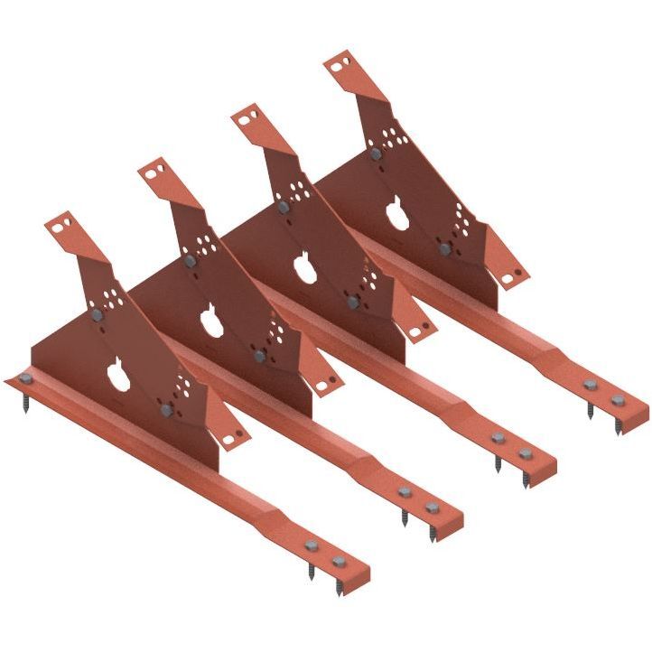 Kattosillan asennussarja Ruukki, tiilikatoille, RR750 tiilenpunainen