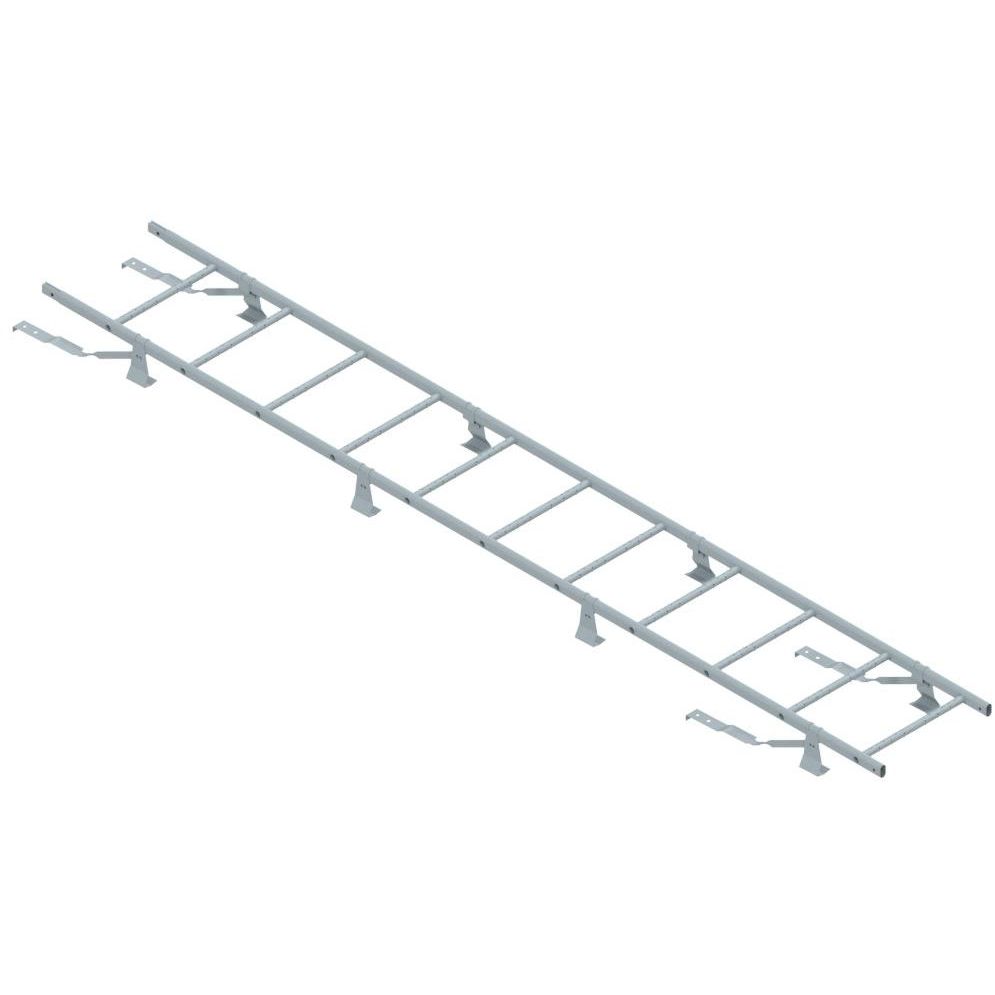 Lapetikas Ruukki SafeGrip tiilikatoille + asennussarja, 2.7m, RR22 harmaa