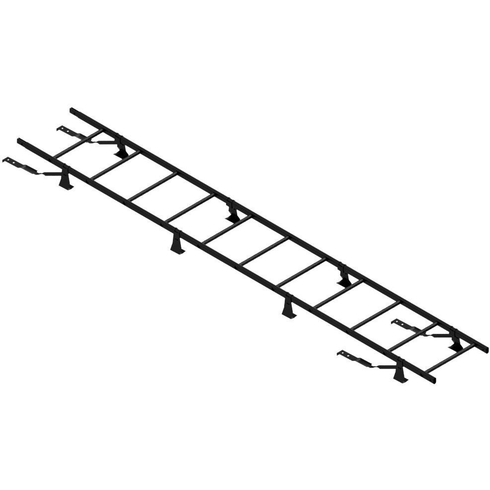 Lapetikas Ruukki SafeGrip tiilikatoille + asennussarja, 6.6m, RR33 musta