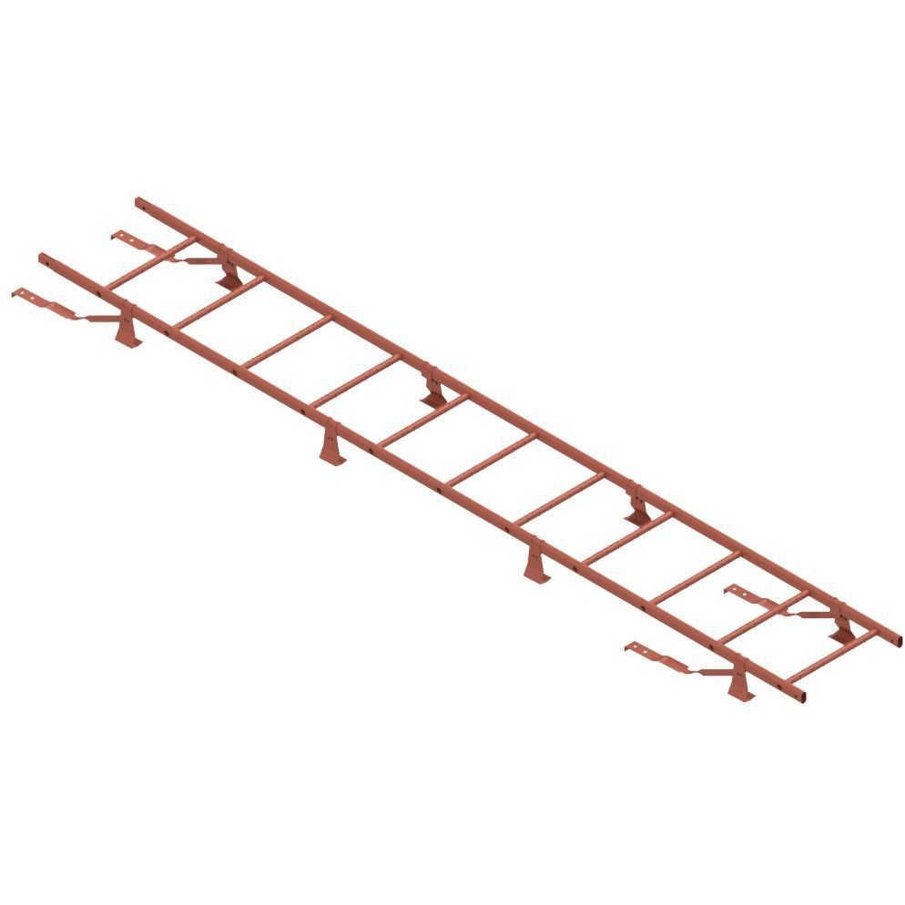 Lapetikas Ruukki SafeGrip tiilikatoille + asennussarja, 2.1m, RR750 tiilenpunainen