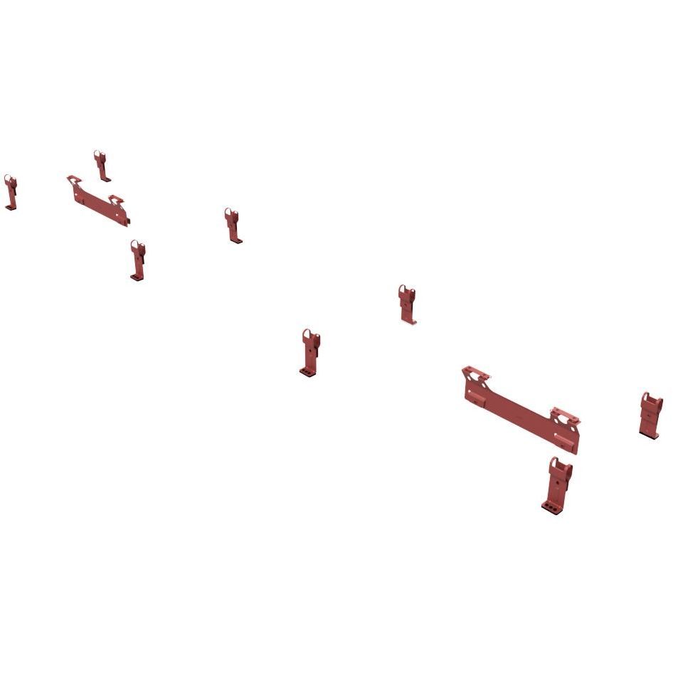 Lapetikkaan asennussarja Ruukki UniSeam ja konesaumakatoille, RR29 punainen