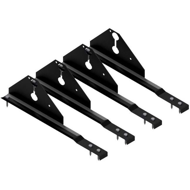 Lumiesteen asennussarja Ruukki tiilikatoille, RR33 musta