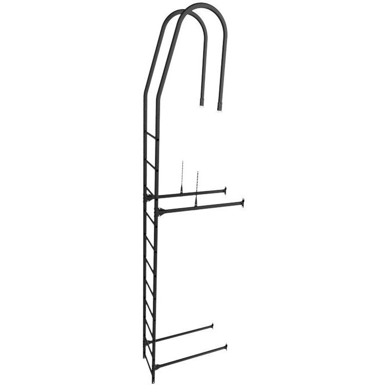 Nousutikas Ruukki SafeGrip + asennussarja, 2.7m, RR33 musta
