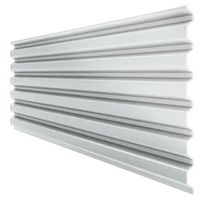 Seinäpelti Ruukki T45-60-905 0.5, GreenCoat Pural BT Satiini, valkoinen tai vaaleanharmaa