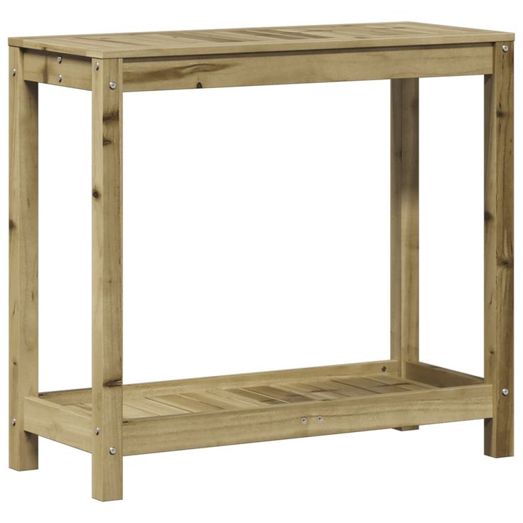 Ruukutuspöytä hyllyllä 82,5x35x75 cm kyllästetty mänty (32391)