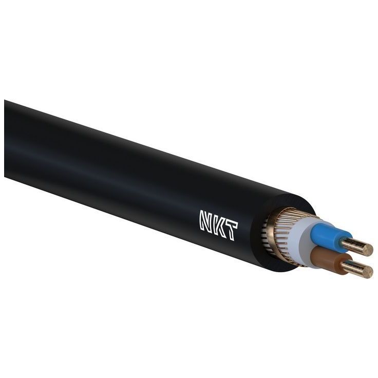Kuparivoimakaapeli NKT XCMK-HF 2X2,5/2,5 RE Dca R50