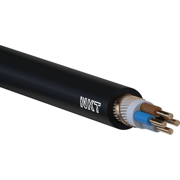 Kuparivoimakaapeli NKT XCMK-HF 4X2,5/2,5 RE Dca R50