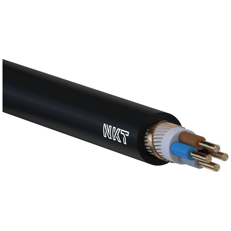 Kuparivoimakaapeli NKT XCMK-HF 4X2,5/2,5 RE Dca R50