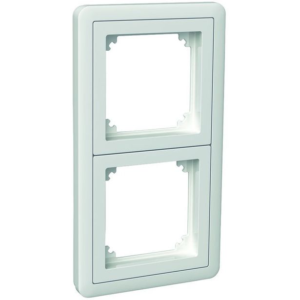 Kehys adapterilla Schneider Electric Exxact Combi, 2-osainen, valkoinen