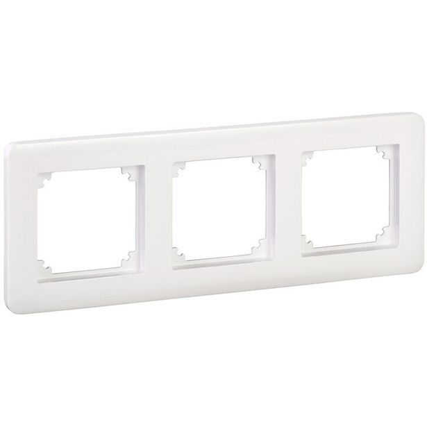 Kehys Schneider Electric Exxact, 3-osainen, muokattava, valkoinen