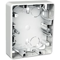 Pintakehys 2-osaiselle pistorasialle Schneider Electric Exxact, 22mm, IP20, valkoinen