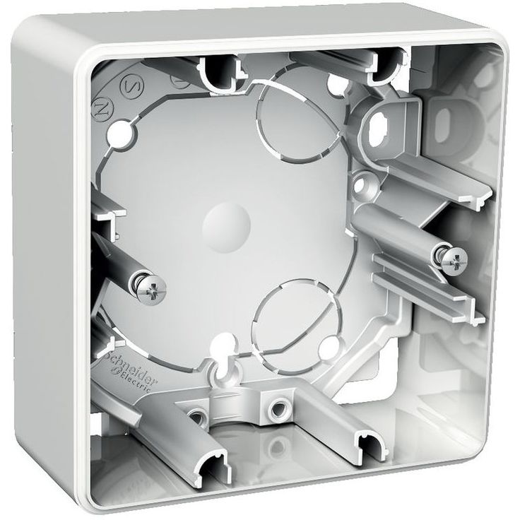 Pintakehys Schneider Electric Exxact, 1-osainen, 35mm, IP20, valkoinen
