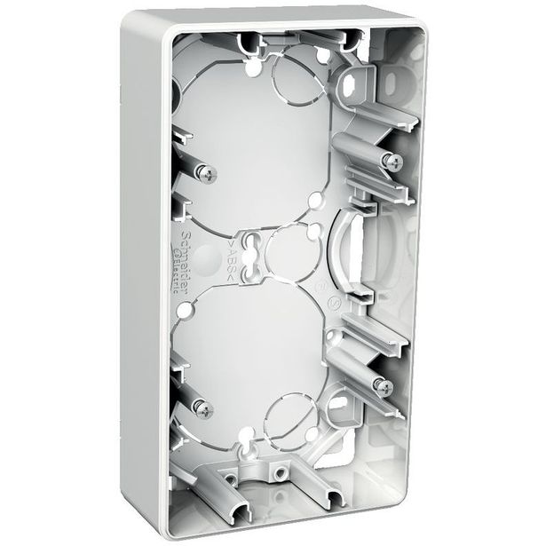 Pintakehys Schneider Electric Exxact, 2-osainen, 35mm, IP20, valkoinen