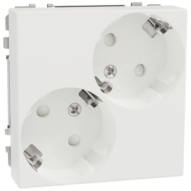 Pistorasia Schneider Electric Exxact 2S/16A/IP21 1X UKJ vino, valkoinen, 50 kpl