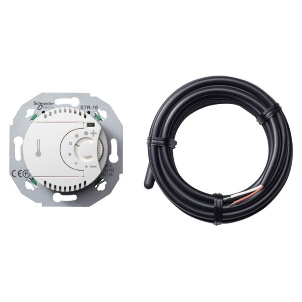 Lattiatermostaatti Schneider Electric Renova LTF 16A, valkoinen