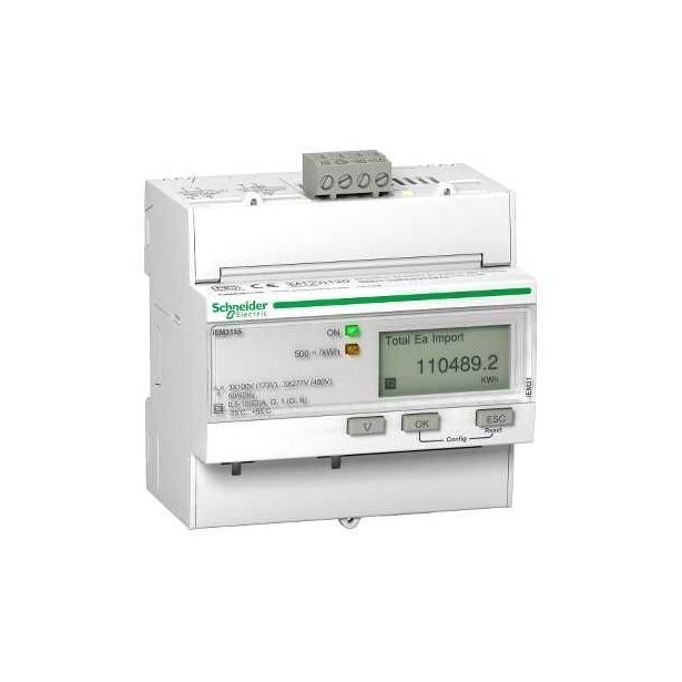 Energiamittari Schneider Electric Acti 9 iEM3155 63A Modbus I/O MID