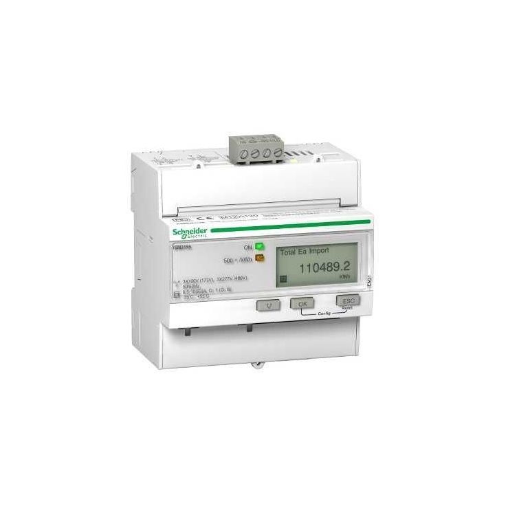 Energiamittari Schneider Electric Acti 9 iEM3155 63A Modbus I/O MID