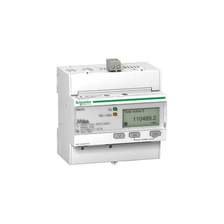 Energiamittari Schneider Electric Acti 9 iEM3135 63A M-bus I/O MID